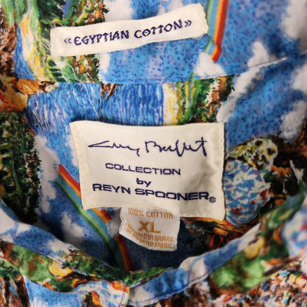 Vintage Reyn Spooner Shirt Mens XL Golf Event Print Button Up 90s Vintage Hawaii - Picture 3 of 10